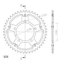 Supersprox Stealth roue d`entrainement 525 - 44Z (rouge)