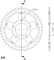 Supersprox Stealth rocchetto per catena 525 - 47Z (oro)