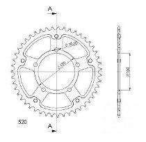 Supersprox Stealth Chain wheel 520 - 47Z (gold)