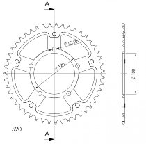 Supersprox Stealth Chain wheel 520 - 49Z (gold)