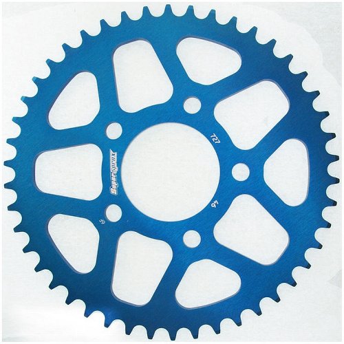 Supersprox aluminio rueda de cadena 525 - 46Z (azul)