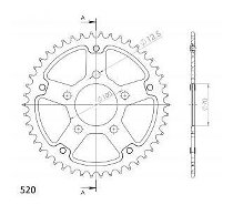 Supersprox Stealth Chain wheel 520 - 45Z (black)