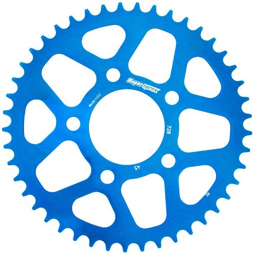 Supersprox aluminium roue d`entrainement 520 - 45Z (bleue)