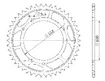 Supersprox acciaio rocchetto per catena 530 - 46Z (nero)