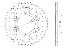 Supersprox acciaio rocchetto per catena 520 - 36Z (nero)