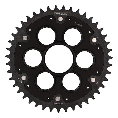 Supersprox Edge rueda de cadena 525 - 43Z (negro)