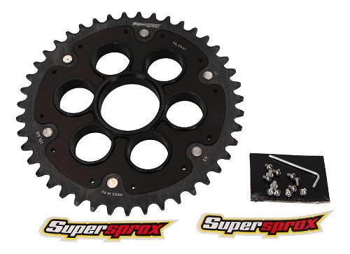 Supersprox Edge rueda de cadena 525 - 43Z (negro)