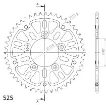 Supersprox Stealth rueda de cadena 525 - 42Z (oro)