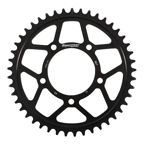 Supersprox Steel Edge rueda de cadena 525 - 45Z (negro)