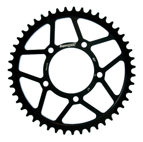 Supersprox acero rueda de cadena 525 - 47Z (negro)