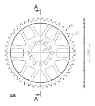 Supersprox Steel Chain wheel 520 - 48Z (black)