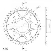 Supersprox acciaio rocchetto per catena 530 - 40Z (nero)