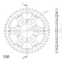 Supersprox Stealth rocchetto per catena 530 - 44Z (nero)