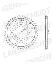 Supersprox acier roue d`entrainement 520 - 47Z (noir)