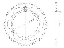 Supersprox Steel Chain wheel 520 - 42Z (black)