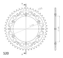 Supersprox Stealth roue d`entrainement 520 - 47Z (or)