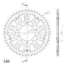 Supersprox Stealth Chain wheel 530 - 47Z (black)