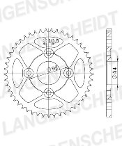 Supersprox acier roue d`entrainement 428 - 50Z (noir)