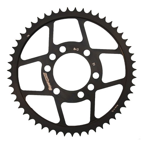 Supersprox acciaio rocchetto per catena 428 - 51Z (nero)