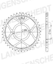 Supersprox acciaio rocchetto per catena 530 - 39Z (nero)