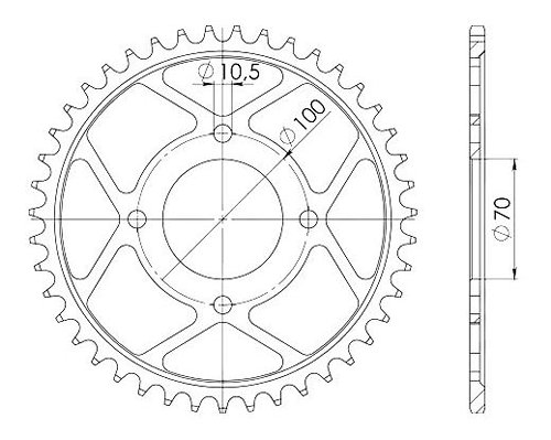 Supersprox acier roue d`entrainement 530 - 41Z (noir)