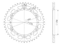 Supersprox acciaio rocchetto per catena 520 - 41Z (nero)