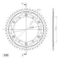 Supersprox Stealth Chain wheel 520 - 48Z (black)