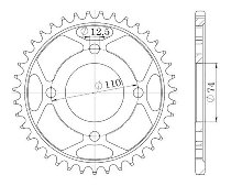 Supersprox acier roue d`entrainement 530 - 36Z (noir)