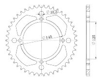 Supersprox Steel Chain wheel 520 - 39Z (black)