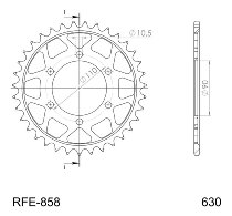 Supersprox acier roue d`entrainement 630 - 35Z (noir)