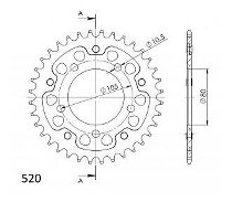 Supersprox Stealth rocchetto per catena 520 - 36Z (nero)