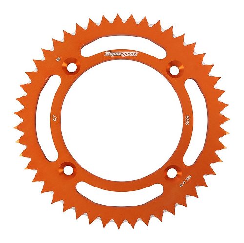 Supersprox aluminium roue d`entrainement 428 - 47Z (orange)