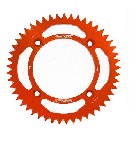 Supersprox Aluminium Chain wheel 428 - 49Z (orange)