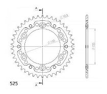 Supersprox Stealth Chain wheel 525 - 42Z (silver)