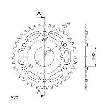 Supersprox Stealth-Kettenrad 520 - 39Z (gold)