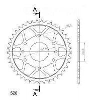 Supersprox acciaio rocchetto per catena 520 - 41Z (nero)