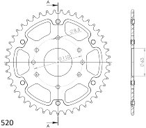 Supersprox Stealth rocchetto per catena 520 - 45Z (arancio)