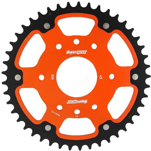 Supersprox Stealth Chain wheel 520 - 45Z (orange)