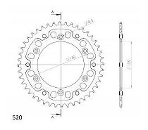 Supersprox Stealth roue d`entrainement 520 - 44Z (orange)