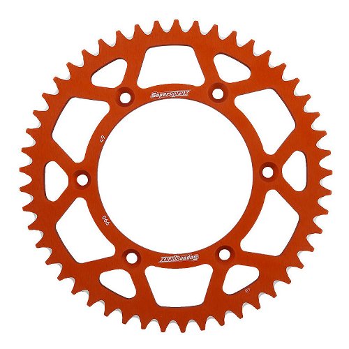 Supersprox Aluminium Chain wheel 520 - 49Z (orange)