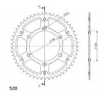 Supersprox Stealth rocchetto per catena 520 - 53Z (azurro)