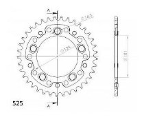 Supersprox Stealth Chain wheel 525 - 38Z (black)