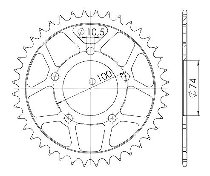 Supersprox acciaio rocchetto per catena 520 - 39Z (nero)