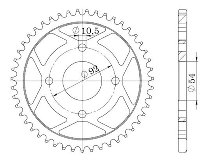 Supersprox Steel Chain wheel 420 - 60Z (black)