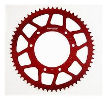 Supersprox aluminio rueda de cadena 420 - 60Z (rojo)