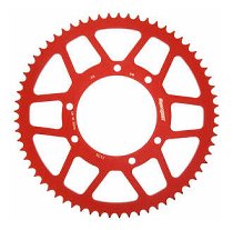 Supersprox aluminio rueda de cadena 420 - 65Z (rojo)