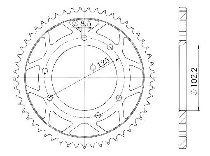 Supersprox acciaio rocchetto per catena 420 - 45Z (nero)