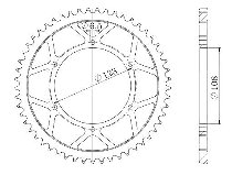 Supersprox acier roue d`entrainement 420 - 50Z (noir)