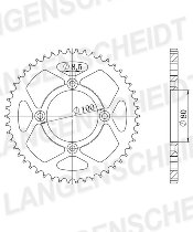 Supersprox acier roue d`entrainement 428 - 49Z (noir)