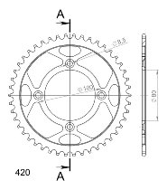 Supersprox Steel Chain wheel 420 - 40Z (black)